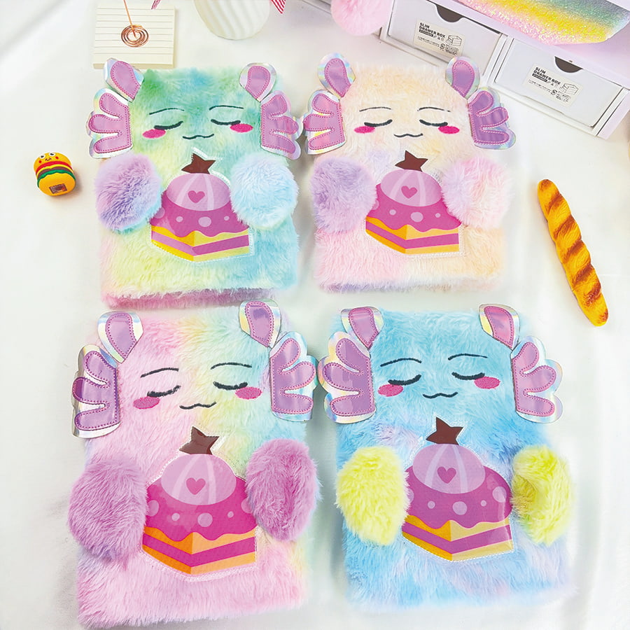 A5 دفتر مذكرات لطيف الوحش القطيفة A5 دفتر مذكرات لطيف الوحش القطيفة